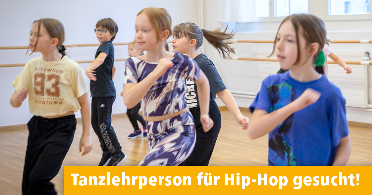 Tanzlehrperson für unsere Kinder-Hip-Hop Kurse in Kreuzlingen gesucht!