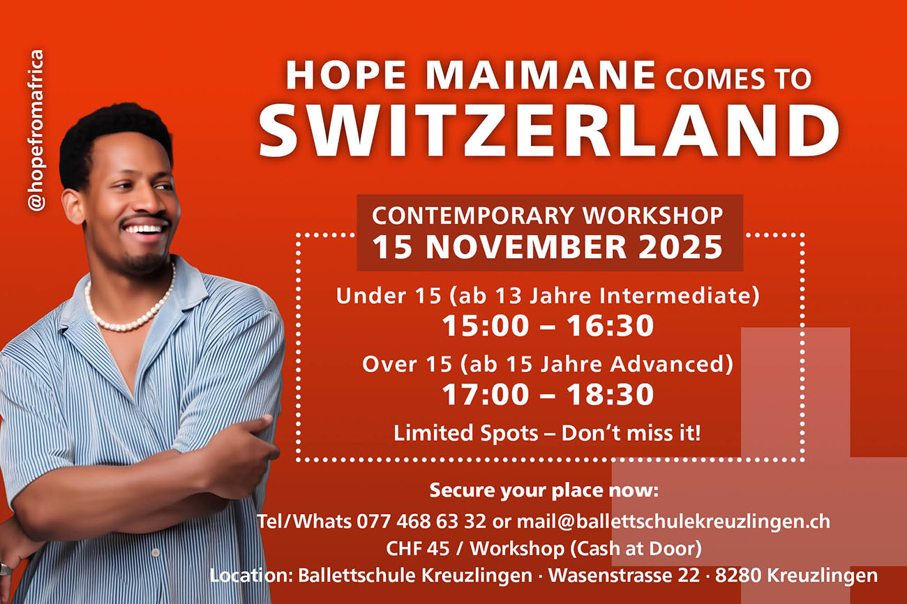 Contemporary Workshop am 15. November 2025 mit Hope Maimane!