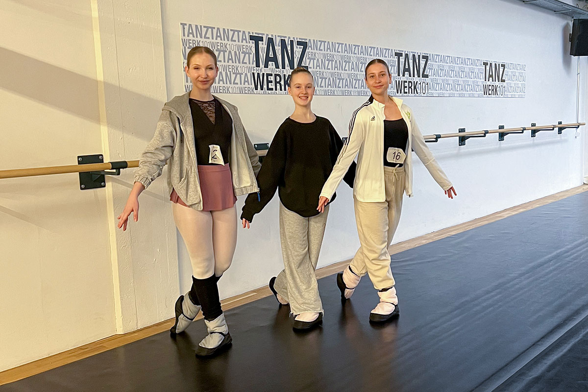 Tanztalente der Ballettschule Kreuzlingen haben die Audition 2023 beim Tanzwerk 101 in Zürich bestanden