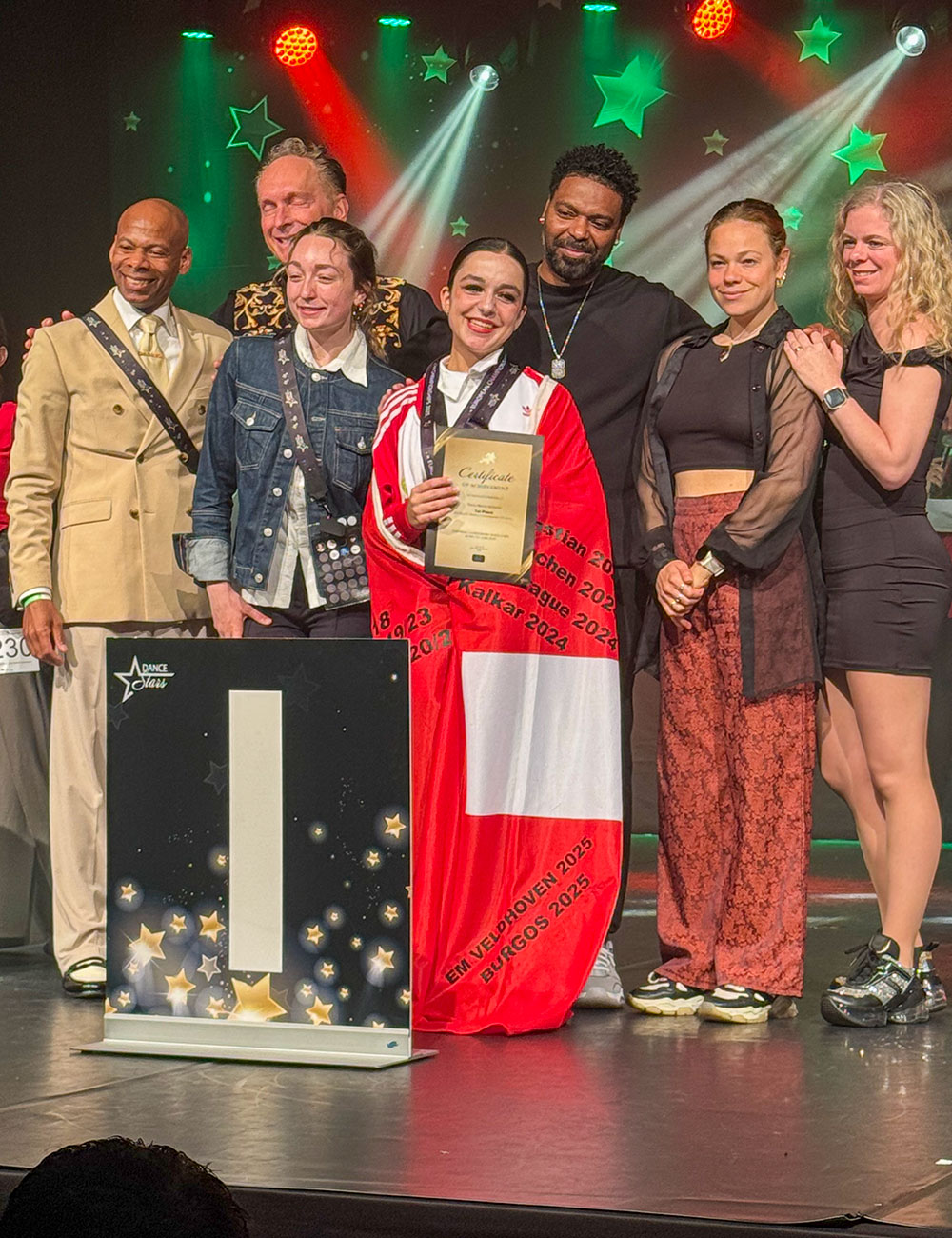 Tanz-Europameisterschaft in Veldhoven 2025 Dana Platz 1